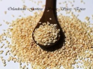 Weißer Sesam – naturbelassene, ungeschälte Samen (Sesamum indicum) mit nussigem Aroma für Brot, Gebäck & asiatische Küche