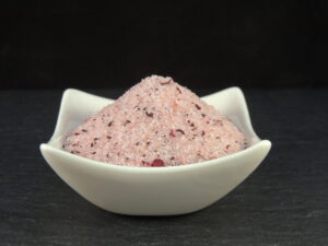 Himalaya Salz mit Hibiskus gemahlen