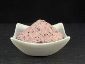 Himalaya Salz mit Hibiskus gemahlen