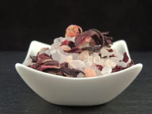 Himalaya Salz mit Hibiskus Kristallsalz
