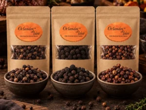 Pfeffer Set für Fleisch mit geräuchertem Malabar, Assam und Tellicherry Pfeffer